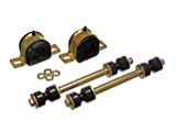 Front Sway Bar Bushings with Endlinks; 30mm; Polyurethane; Black (94-01 RAM 1500)