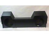 Dual 10-Inch Under Seat Down Fire Subwoofer Box; Poly Coated (19-26 RAM 2500 Crew Cab)