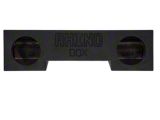 Dual 12-Inch Front Firing Subwoofer Box; Poly Coated (94-02 RAM 2500 Club Cab, Quad Cab)
