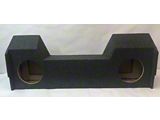 Dual 12-Inch Under Seat Down Fire Subwoofer Box; Carpeted (19-26 RAM 1500 Crew Cab)
