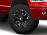 Mammoth Vex Satin Black Satin Black 8-Lug Wheel; 18x9; -6mm Offset (94-02 RAM 3500 SRW)