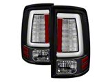 LED Tail Lights; Black Housing; Clear Lens (13-18 RAM 2500 w/ Factory LED Tail Lights)