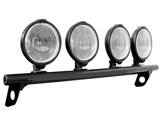 N-Fab Front Light Mount Bar; Gloss Black (04-09 RAM 2500)