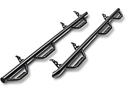 N-Fab Wheel 2 Wheel Bed Access Nerf Side Step Bars; Gloss Black (19-26 RAM 2500 Mega Cab)