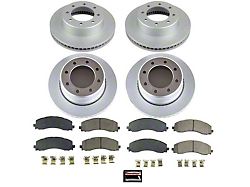 PowerStop Z17 Evolution Plus 8-Lug Brake Rotor and Pad Kit; Front and Rear (19-22 RAM 2500)