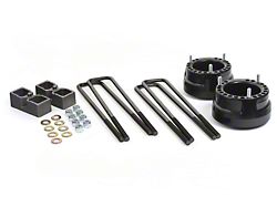 Daystar Suspension Lift Kit; Black; 2-Inch Lift; Includes Front Coil Spring Spacers, 2-Inch Rear Blocks and U-bolts; Extended Shocks Required; Not For Off Road Pkg. (03-13 RAM 2500)