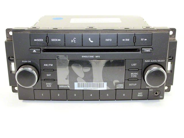 Infotainment Mopar RES 130S CD Player Radio (07-18 Jeep Wrangler JK)