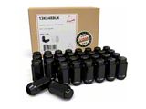 Bulge Black Acorn Lug Nut Kit; 14mm x 1.5; Set of 32 (07-26 Sierra 2500 HD)