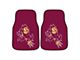 Carpet Front Floor Mats with Arizona State University Logo; Maroon (Universal; Some Adaptation May Be Required)