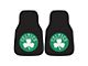 Carpet Front Floor Mats with Boston Celtics Logo; Green (Universal; Some Adaptation May Be Required)