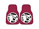 Carpet Front Floor Mats with Cal State-Chico Logo; Maroon (Universal; Some Adaptation May Be Required)