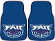 Carpet Front Floor Mats with Florida Atlantic University Logo; Blue (Universal; Some Adaptation May Be Required)