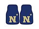 Carpet Front Floor Mats with Navy Logo; Navy (Universal; Some Adaptation May Be Required)
