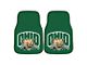 Carpet Front Floor Mats with Ohio University Logo; Green (Universal; Some Adaptation May Be Required)