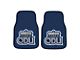 Carpet Front Floor Mats with Old Dominion University Logo; Navy (Universal; Some Adaptation May Be Required)