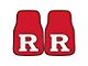 Carpet Front Floor Mats with Rutgers University Logo; Red (Universal; Some Adaptation May Be Required)