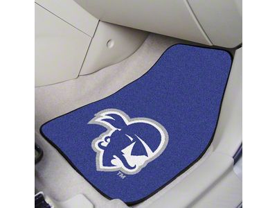 Carpet Front Floor Mats with Seton Hall University Logo; Blue (Universal; Some Adaptation May Be Required)