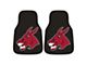 Carpet Front Floor Mats with University of Central Missouri Logo; Black (Universal; Some Adaptation May Be Required)