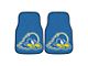 Carpet Front Floor Mats with University of Delaware Logo; Blue (Universal; Some Adaptation May Be Required)