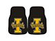 Carpet Front Floor Mats with University of Idaho Logo; Black (Universal; Some Adaptation May Be Required)