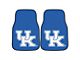 Carpet Front Floor Mats with University of Kentucky Logo; Blue (Universal; Some Adaptation May Be Required)