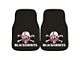 Carpet Front Floor Mats with University of Nebraska Logo; Black (Universal; Some Adaptation May Be Required)