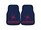 Carpet Front Floor Mats with University of Richmond Logo; Navy (Universal; Some Adaptation May Be Required)