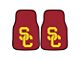 Carpet Front Floor Mats with University of Southern California Logo; Cardinal (Universal; Some Adaptation May Be Required)
