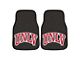 Carpet Front Floor Mats with University of UNLV Logo; Black (Universal; Some Adaptation May Be Required)
