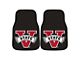 Carpet Front Floor Mats with Valdosta State University Logo; Black (Universal; Some Adaptation May Be Required)