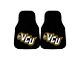 Carpet Front Floor Mats with VCU University Logo; Black (Universal; Some Adaptation May Be Required)