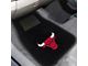 Embroidered Front Floor Mats with Chicago Bulls Logo; Black (Universal; Some Adaptation May Be Required)