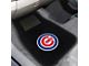Embroidered Front Floor Mats with Chicago Cubs Logo; Black (Universal; Some Adaptation May Be Required)