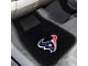 Embroidered Front Floor Mats with Houston Texans Logo; Black (Universal; Some Adaptation May Be Required)