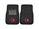 Embroidered Front Floor Mats with University of Louisville Logo; Black (Universal; Some Adaptation May Be Required)
