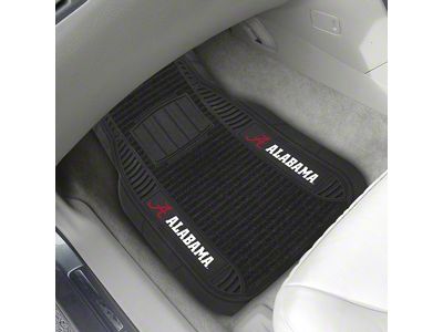 Molded Front Floor Mats with University of Alabama Logo (Universal; Some Adaptation May Be Required)