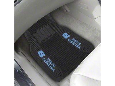 Molded Front Floor Mats with University of North Carolina Logo (Universal; Some Adaptation May Be Required)