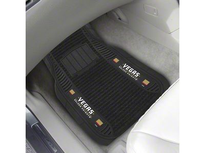 Molded Front Floor Mats with Vegas Golden Knights Logo (Universal; Some Adaptation May Be Required)