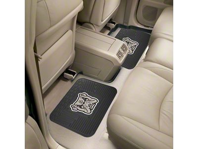 Molded Rear Floor Mats with Adrian College Logo (Universal; Some Adaptation May Be Required)