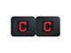 Molded Rear Floor Mats with Cleveland Indians Logo (Universal; Some Adaptation May Be Required)