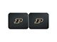 Molded Rear Floor Mats with Purdue University Logo (Universal; Some Adaptation May Be Required)