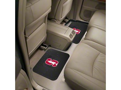 Molded Rear Floor Mats with Stanford University Logo (Universal; Some Adaptation May Be Required)
