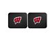 Molded Rear Floor Mats with University of Wisconsin Logo (Universal; Some Adaptation May Be Required)