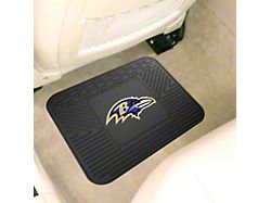 Utility Mat with Baltimore Ravens Logo; Black (Universal; Some Adaptation May Be Required)