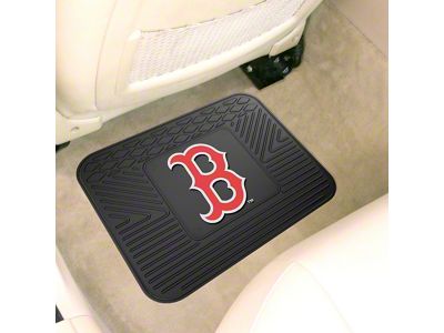Utility Mat with Boston Red Sox Logo; Black (Universal; Some Adaptation May Be Required)