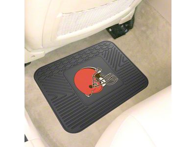 Utility Mat with Cleveland Browns Logo; Black (Universal; Some Adaptation May Be Required)