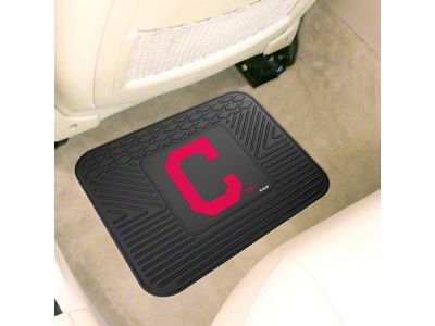 Utility Mat with Cleveland Indians Logo; Black (Universal; Some Adaptation May Be Required)