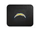 Utility Mat with Los Angeles Chargers Logo; Black (Universal; Some Adaptation May Be Required)