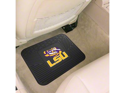 Utility Mat with LSU Logo; Black (Universal; Some Adaptation May Be Required)