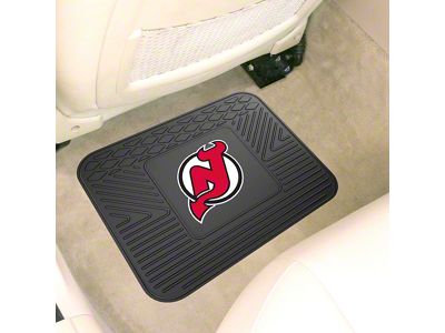 Utility Mat with New Jersey Devils Logo; Black (Universal; Some Adaptation May Be Required)